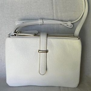 Attention White Crossbody/Shoulder Bag